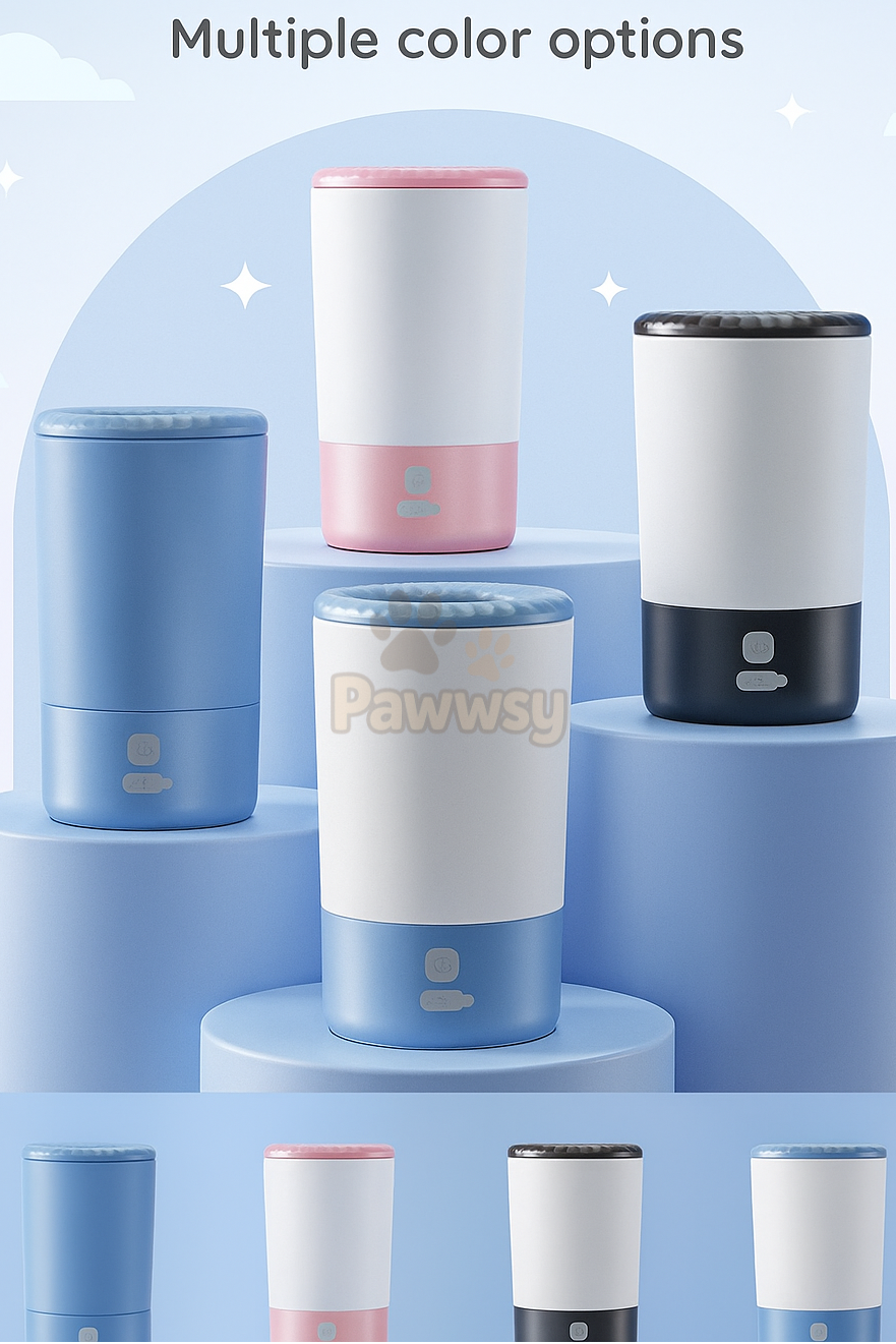 dog paw cleaning cup waterproof and rechargeable design