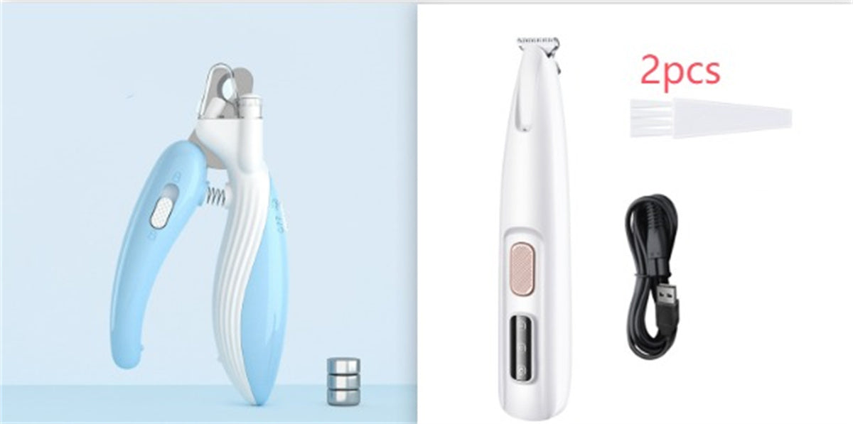Pets trimmer with LED light fully waterproof
