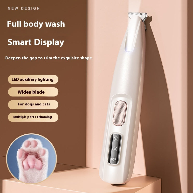 Pets trimmer with LED light fully waterproof