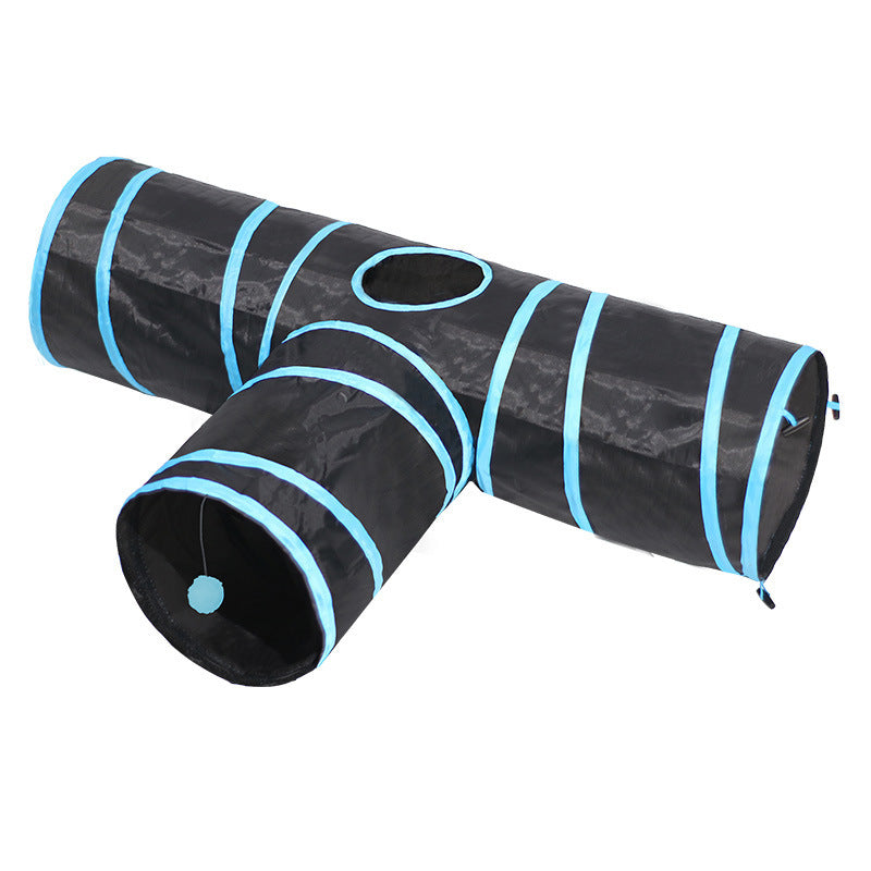 Foldable cat tunnel toys