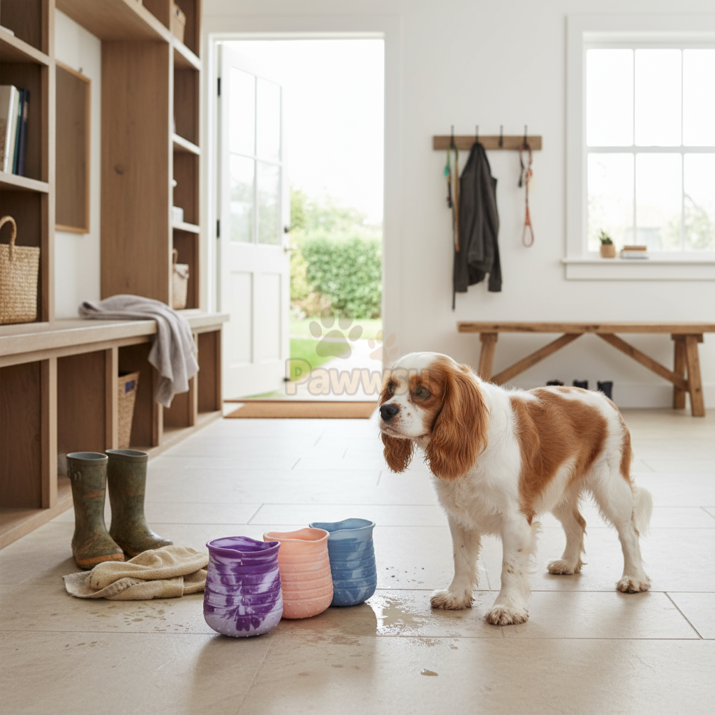 Dog Paw Cleaning Cup 2-in-1 Portable Paw Washer | Silicone Brush