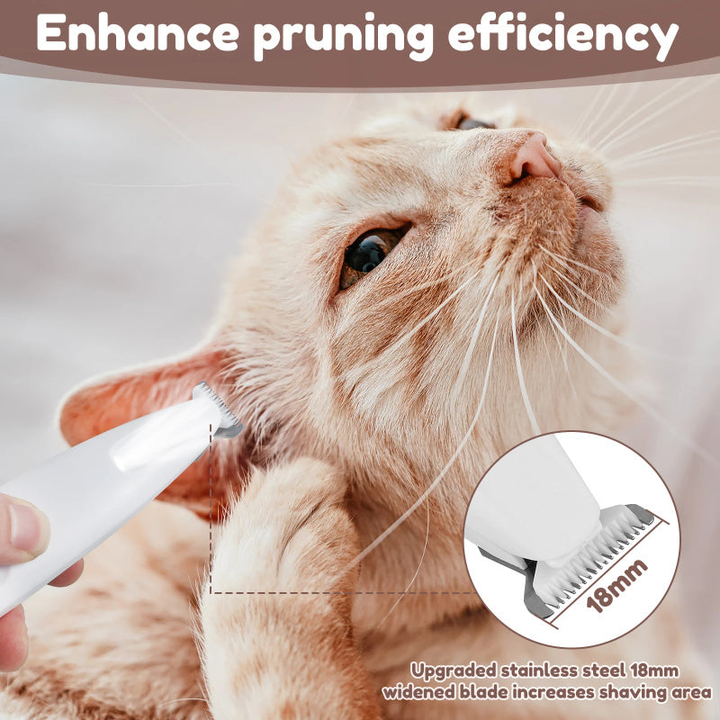 Pets trimmer with LED light fully waterproof
