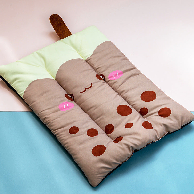 Self cooling pet mat bed