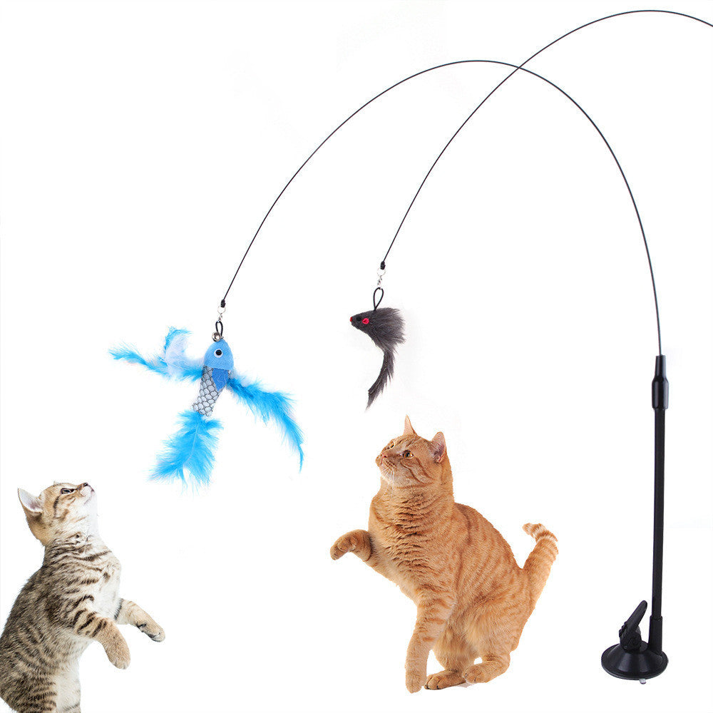Cat Teaser Handheld Steel Wire Toy