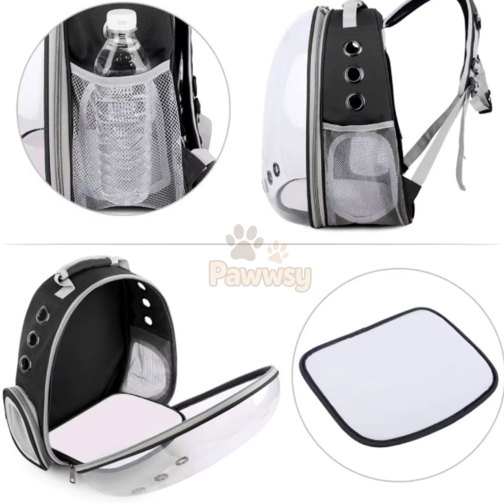 Bubble Pet Carrier Backpack | Transparent Capsule Travel Bag for Cats