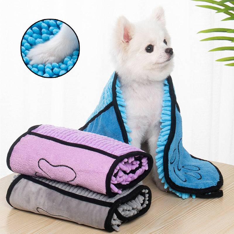 Dogs & Cats Towels. Absorbent Microfiber Bath Towel