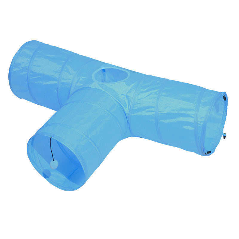 Foldable cat tunnel toys
