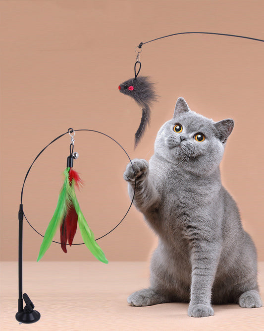 Cat Teaser Handheld Steel Wire Toy