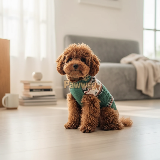 Cozy Christmas Reindeer Sweater | Soft Winter Knit for Cats & Dogs