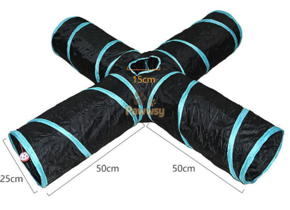 Foldable Cat Tunnel Play Set | S, T, 4-Way & 5-Way Cat Tunnels