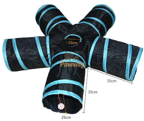 Foldable Cat Tunnel Play Set | S, T, 4-Way & 5-Way Cat Tunnels