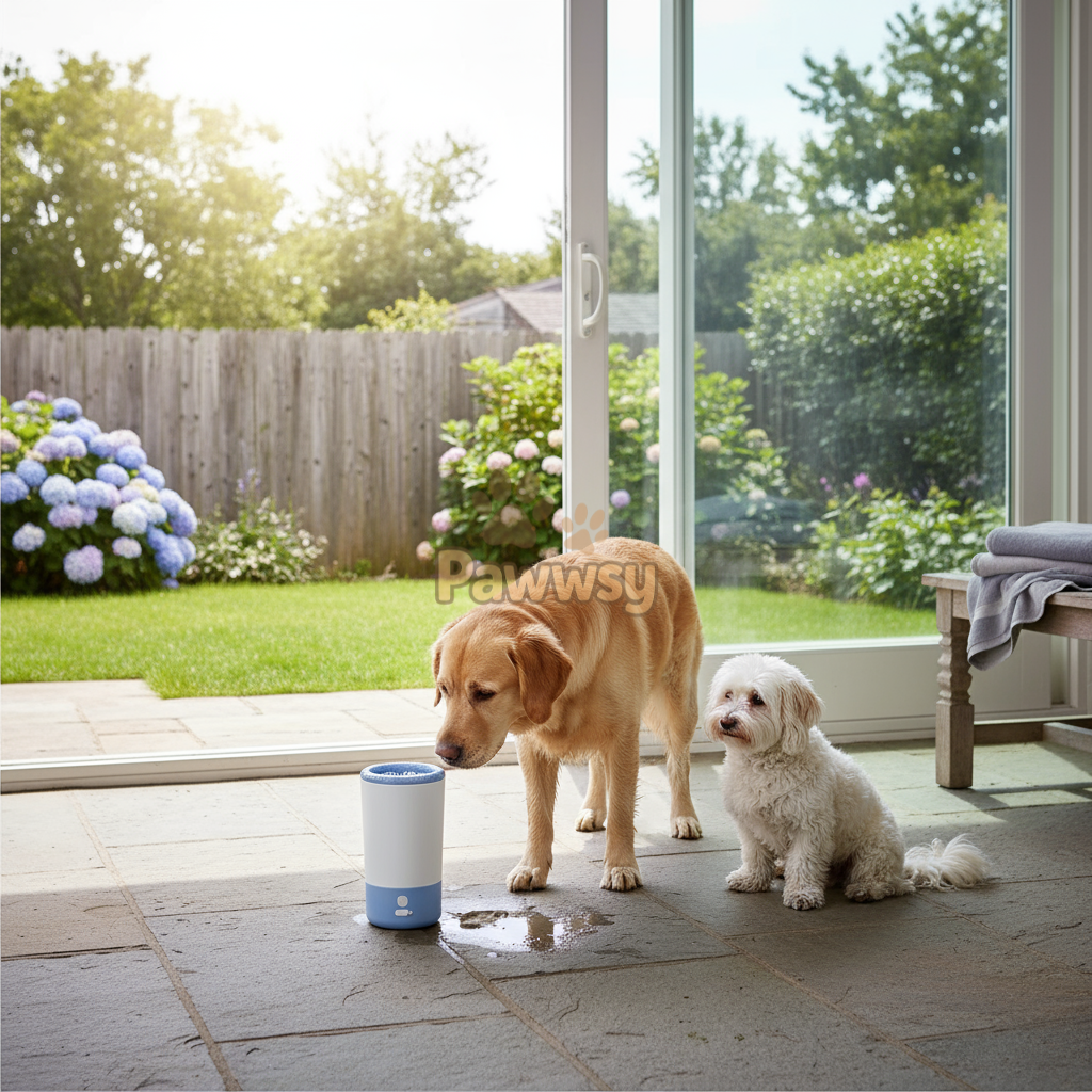Pawwsy automatic paw washer with USB charging and 360 cleaning