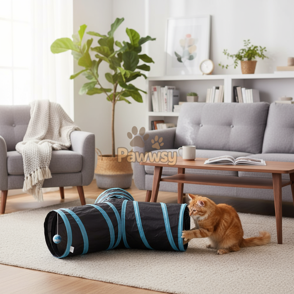 Foldable Cat Tunnel Play Set | S, T, 4-Way & 5-Way Cat Tunnels