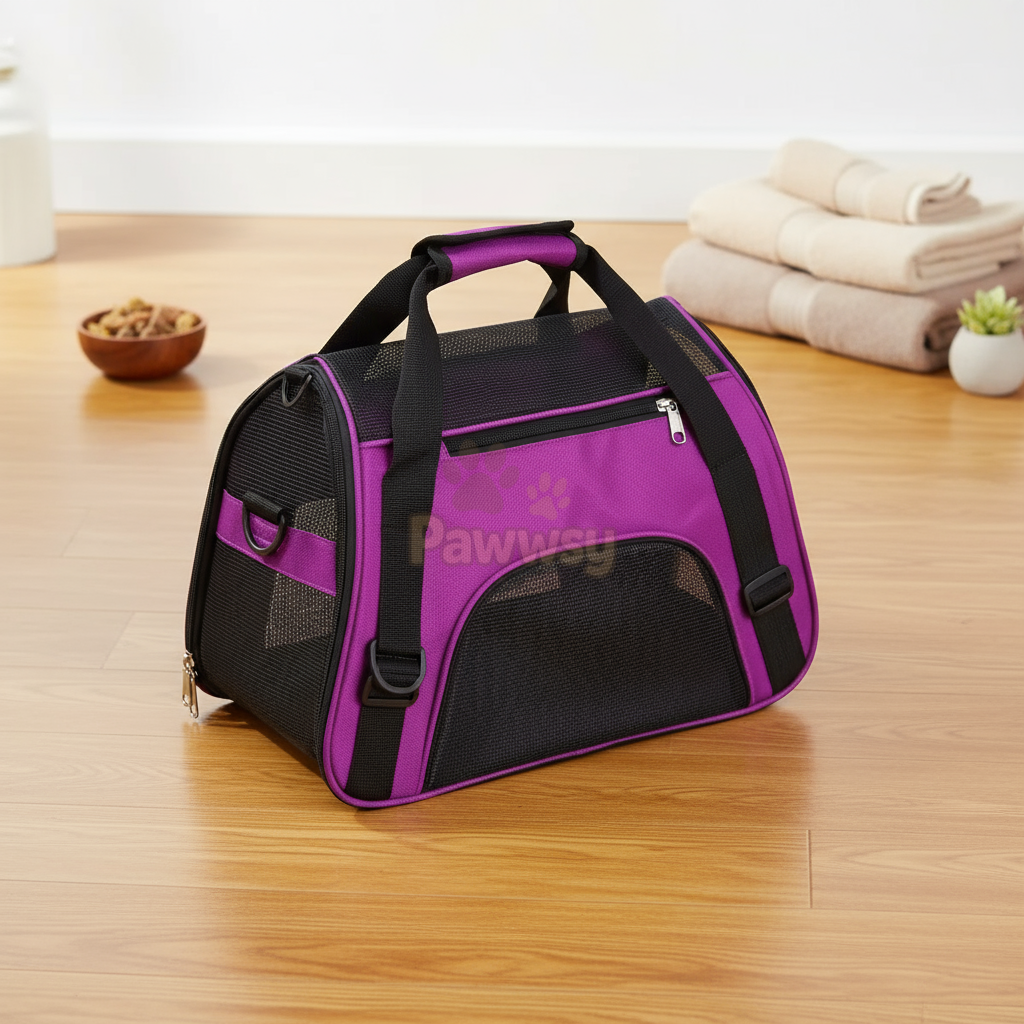 Pet Travel Carrier for Cats & Small Dogs | Portable Mesh Bag