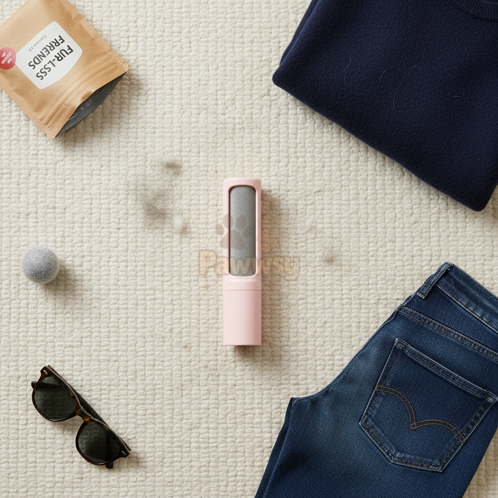 2-in-1 Reusable Pet Hair Remover Brush | Self-Cleaning Roller for Cats & Dogs