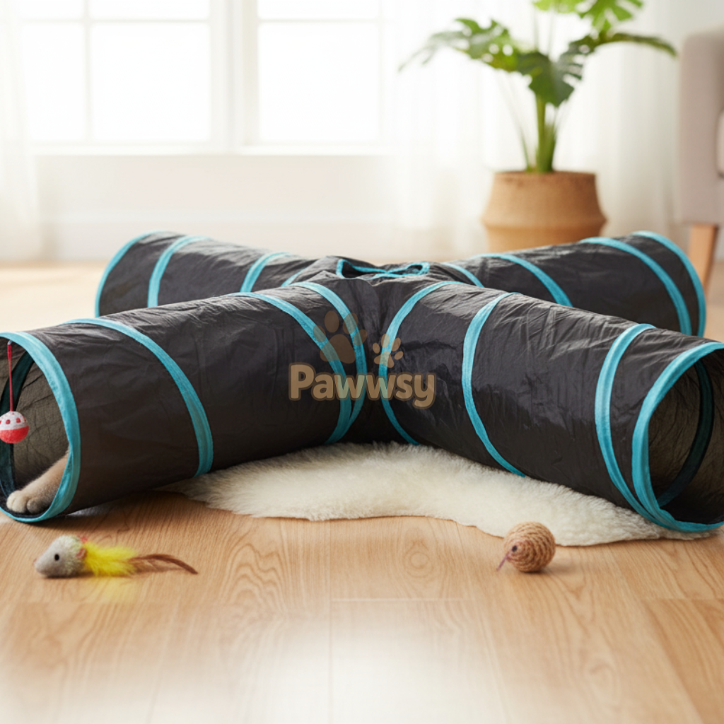 Foldable Cat Tunnel Play Set | S, T, 4-Way & 5-Way Cat Tunnels