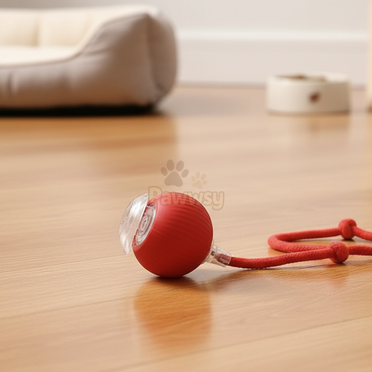 Smart cat toy with long tail and silicone body