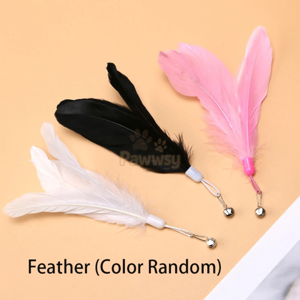 Interactive Feather Cat Toy with Suction Cup