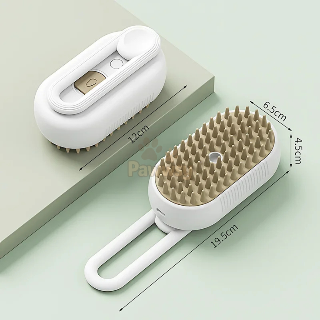 3-in-1 Steam Pet Brush | Detangling & Anti-Static Grooming Comb for Cats & Dog